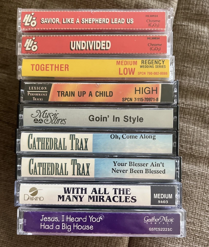Lot Of 9 Cassette Accompaniment/Performance Track  The Cathedrals & Misc - Image 1 of 1