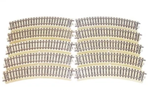 10x Marklin AC HO 1:87 Railway Layout CURVED M TRACK 5100 Length: 180mm NM! - Picture 1 of 1