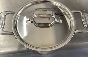 All-Clad Stainless Steel 1/2 Quart Cocotte Saucepan W/ Lid 0.5 Qt - Picture 1 of 3