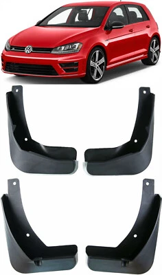 Genuine Splash Guards Mud Flaps For VW 2013-2017 GOLF MK7 R / R Line Hatchback  - Image 1 of 4