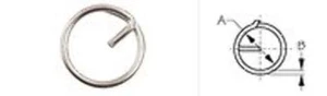Split Ring 5/8" Stainless Wire - Picture 1 of 2