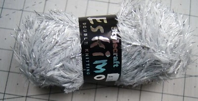 Hilo esquimal Stylecraft 1 madeja platino plata brillante hilo de pestañas  Foto 1 de 3