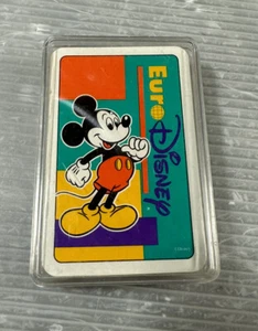 vintage EURO DISNEY playing card set Belgium / Sealed / NEW - Picture 1 of 8