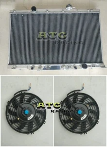 Aluminum FOR HONDA CRV CR-V 2002-2006 Element 2004-2006 2.4 L4 AT RADIATOR+Fan - Picture 1 of 8