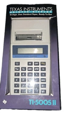 Texas Instruments solar power TI-5005 II Printer Display/powerful calculator - Image 1 of 3
