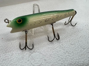 Señuelo de pesca vintage de madera sin marca Estate Find - Imagen 1 de 9