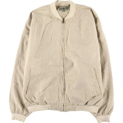 Chaqueta Blusa Vintage Años 90 Robert Stock Lino y Algodón Talla L Hombre Talla L Foto 1 de 4