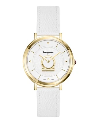 Reloj de moda Ferragamo para mujer dorado con correa de 36 mm Foto 1 de 4
