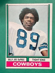 Billy Joe DuPree 1974 Topps Rookie Football Card #277 - Dallas Cowboys Tight End - Picture 1 of 2
