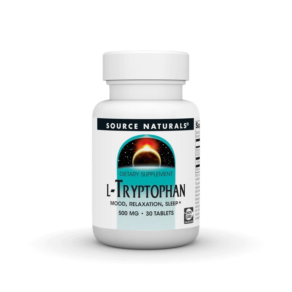 Source Naturals, Inc. L-triptofano 500 mg 30 comprimidos - Imagem 1 de 1