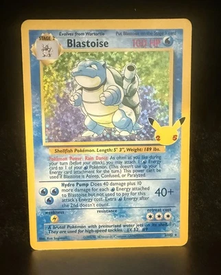 Pokemon Blastoise 2/102 Celebrations Classic Collection Ultra Rare Holo - Image 1 of 2