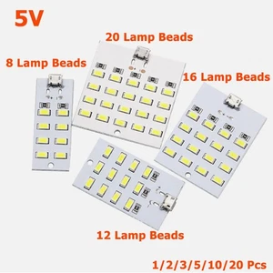 Superhelle 5V 8/12/16/20 LED Lampe Perlen Modul Panel Licht Aluminiumsubstrat - Picture 1 of 10