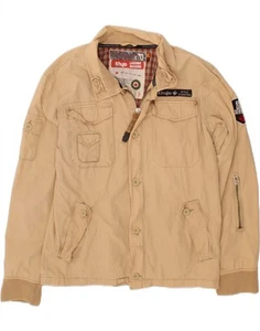 KHUJO Mens Utility Jacket UK 42 XL Beige Cotton BN08 - Picture 1 of 3