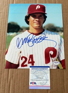 RYNE SANDBERG SIGNED PHILADELPHIA PHILLIES 8X10 PHOTO PSA/DNA COA - Picture 1 of 1