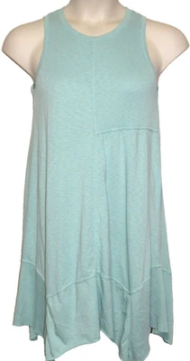 Green Tank Dress Womens Petite PM Asymmetric Pullover Sleeveless NEW DIRECTIONS - image 1 of 4