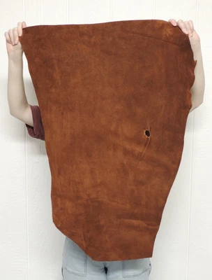 4-6 oz. ACORN BUFFALO BISON Leather Hide for Native Crafts Moccasins Pouches - Image 1 of 2