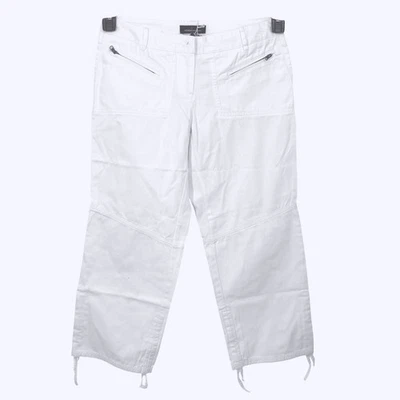 Moda International White Crop Pants Women's Size 4 Utility Pockets - Image 1 of 4