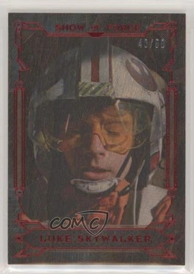 2016 Topps Star Wars Masterwork Show of Force Wood /50 Luke Skywalker #SF-1 - Image 1 of 3