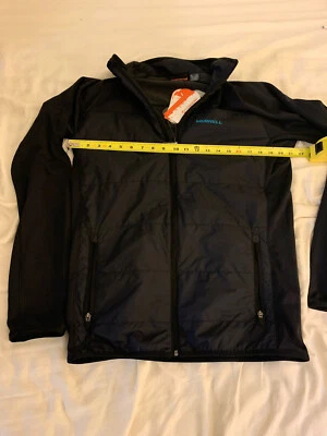 Chaqueta NUEVA MERRELL WARM & COOL Azul/Negro Merrell $119 Etiqueta: L se ajusta a Mediana Foto 1 de 4
