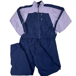 Vintage 90s Track Suit Wilson Womens S Purple Jacket Pants Lined - Picture 1 of 17
