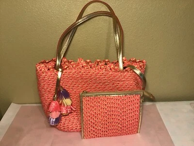 Bolso de Mano Eric Javits Squishee Mita Bolso Tejido Extraíble con Cremallera Doble Asas Foto 1 de 4