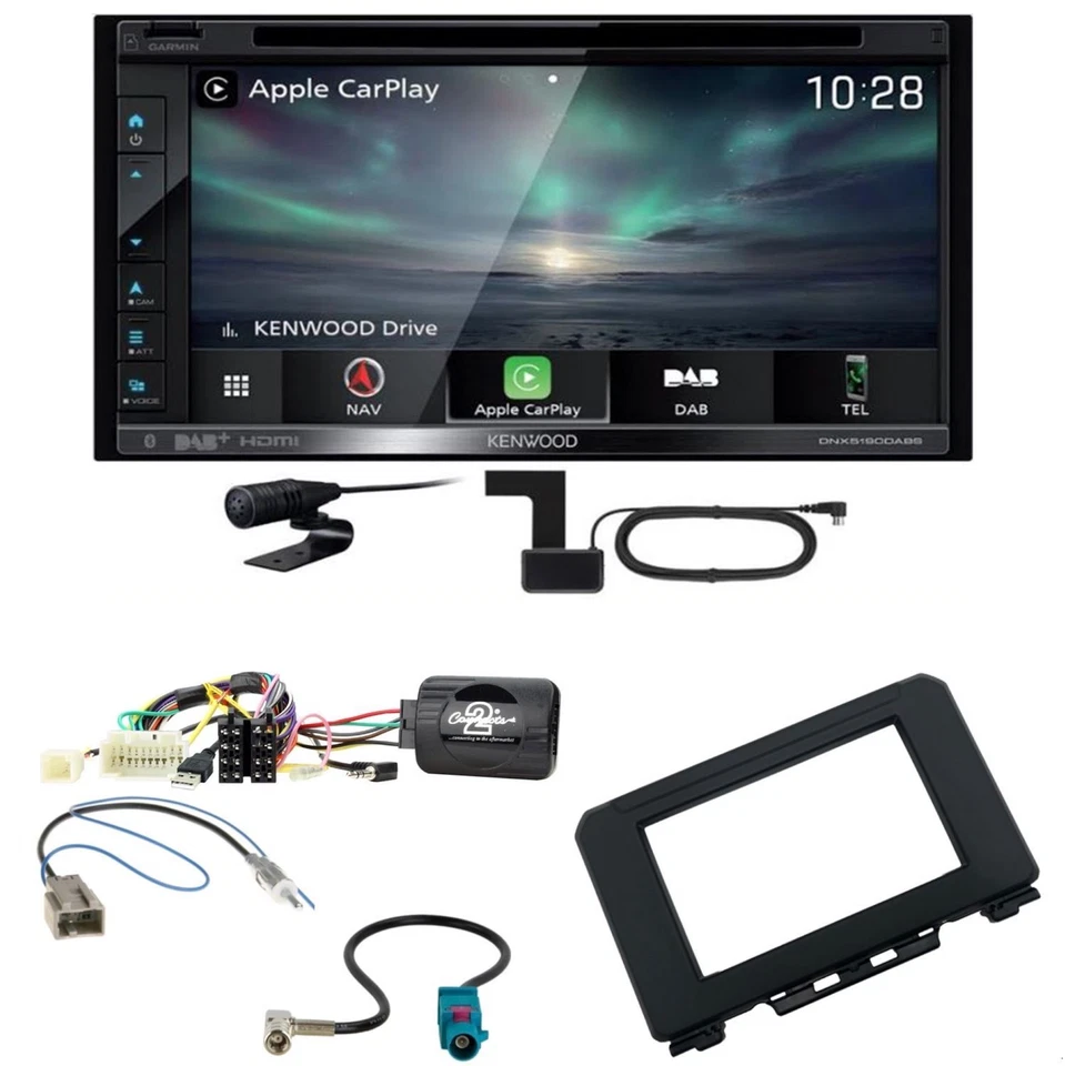 Kenwood DNX-5190DABS CarPlay Android Auto Einbauset für Suzuki Jimny GJ ab 2018 - Bild 1 von 1