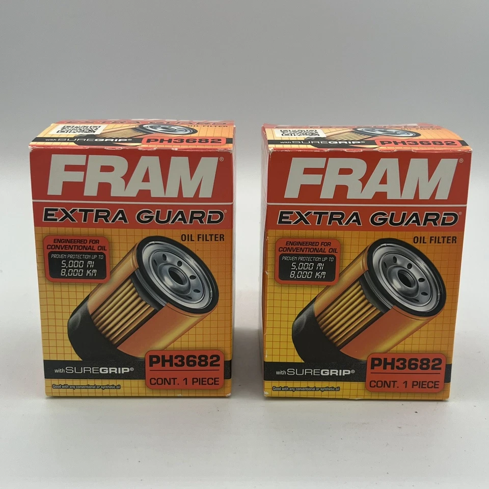 Filtros de aceite Fram PH3682 Extra Guard - Sure Grip - Lote de 2 Foto 1 de 4