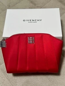 GIVENCHY Multi-Pouch Novelty 4G Mark Logo Red Silver NIB With Tags - Picture 1 of 7