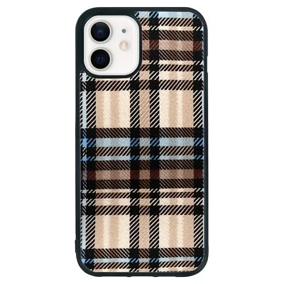 Tough Case For Samsung Galaxy Apple iPhone Cute Flannel Texture plaid - Image 1 of 4