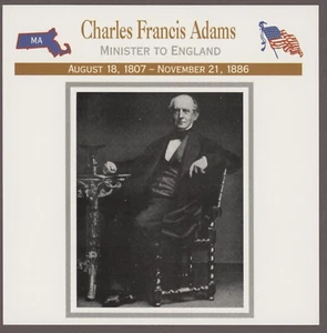 Charles Francis Adams Atlas Bürgerkrieg Karte ausländische Einflüsse - Bild 1 von 1