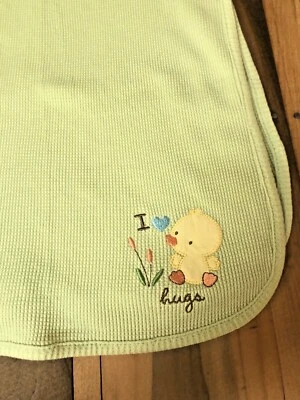 Утка Baby одеяло я люблю объятия хлопок милый прием тепловой вафли текстура - Изображение 1 из 4