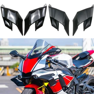L&R for Yamaha R1 R1M 2015-24 Fixed Wind Wing Motorcycle Fairing Shell Winglet - Picture 1 of 19
