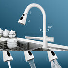 Fly Rain Kitchen Sink Pull Out Faucets Basin Multi-functional Swivel Mixer Tap
