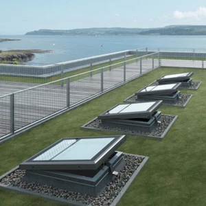 Flachdachfenster Festverglastes / Elektrisches RoofLITE B600 VELUX Konzern