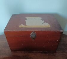 Antique THE "VULCAN" WOOD ETCHING MACHINE ~ Artists 1895 Wooden Box with hinges 