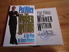PAT RILEY signed "THE WINNER WITHIN" Book LOS ANGELES LAKERS COA