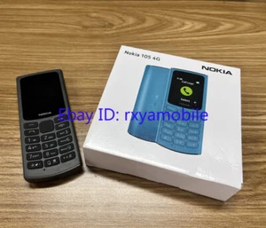 Original Nokia 105 4G Black Blue Dual SIM Unlocked cell phone - New Sealed - Afbeelding 1 van 18