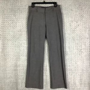 Karen Kane Women's Pants Sz 6 Gray Straight Leg Trousers Workwear Belted Career - Picture 1 of 10