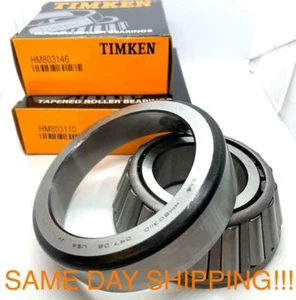 TIMKEN HM803146/HM803110 Single Row Taper Roller Bearing 1.625×3.5×1.1875″ inch - Picture 1 of 4