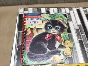 VTG Very Rare 1966 Christmas Kitten A Sturdi Contour Book #5522 - Picture 1 of 14