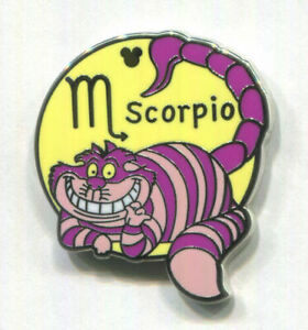 Disney Pin Cheshire Cat Scorpio Zodiac Hidden Mickey Alice in Wonderland 