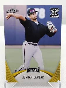 Jordan Lawlar RC Gold Parallel 2021 Leaf Draft Arizona Diamondbacks Rookie - Picture 1 of 2