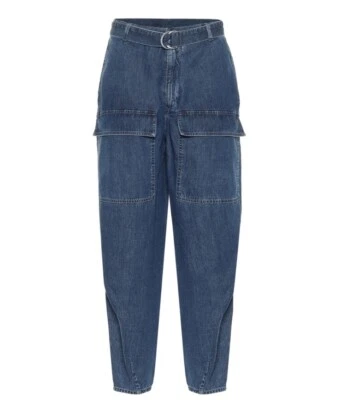 (NOVO SEM ETIQUETAS) CALÇA JEANS CARGO FEMININA STELLA MCCARTNEY Tamanho 30 - Imagem 1 de 4