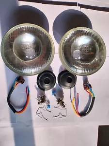 Lucas 7” Umrüstungs-LHD-Scheinwerfer Für 1950 Serie 1 Land Rover 80 Ohne Pilot - Bild 1 von 11