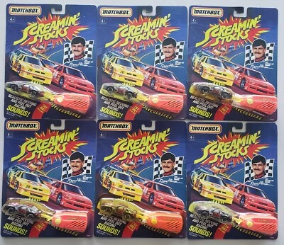 NASCAR LOT OF 6 MATCHBOX SCREAMIN' STOCKS DAVEY ALLISON - Image 1 of 2