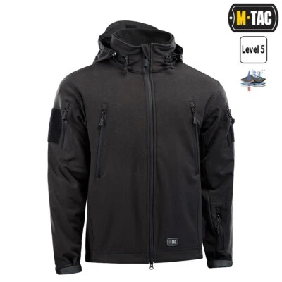 Chaqueta de invierno M-Tac ac para hombre táctica Softshell con forro polar extraíble impermeable - Imagen 1 de 4