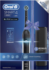 Oral-B Smart 4 4500 CrossAction Spazzolino Elettrico Ricaricabile, 1 Manico Nero