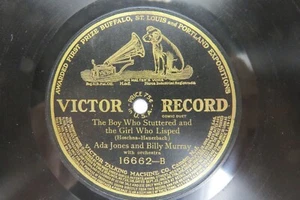 Ada Jones & Billy Murray - VICTOR 16662 - The Boy Who Stuttered and the Girl Who - Picture 1 of 2