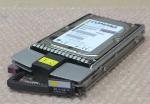 HP Ultra3 SCSI 36.4GB 15K 3.5" Hard Drive HDD + Caddy 233350-001 232916-B22 - Picture 1 of 3