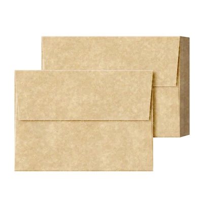 Sobres de pergamino A6 - ENVEJECIDOS - 4 3/4 x 6 1/2" - 24 lb Bond/60 lb texto - 25 cantidad Foto 1 de 4